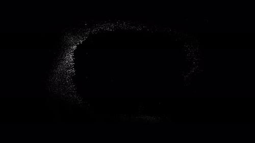 Arctic Collection: Effect of ice slowly spreading in a circular shape and covering the black backgro