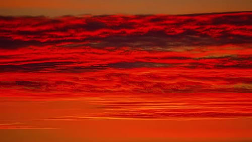 Time Lapse of Colorful Sunset Sky with Clouds