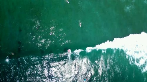 Surfers in Bali - Indonesia.