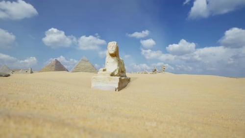 Pyramids In The Desert Of Egypt