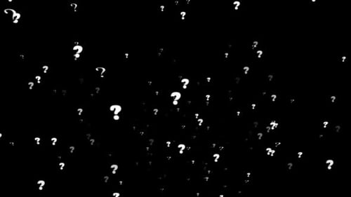 Floating Question Mark Symbols Abstract Loop Animation