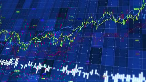 Background of Stock Market And Share Price Chart
