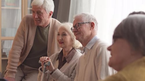Boomers Watching TV at Nursing Home