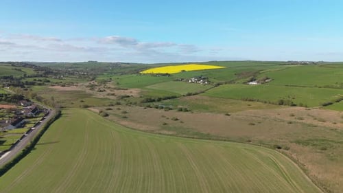 Wide aerial panorama