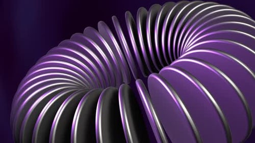 Matriz circular 3D roxa 4K