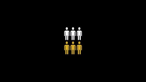 People symbol icon animation video