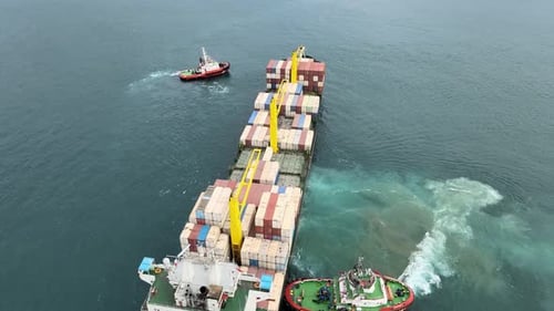 Drohne für Containerschiffe