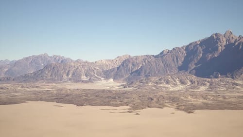 Aerial View of Mountain Range