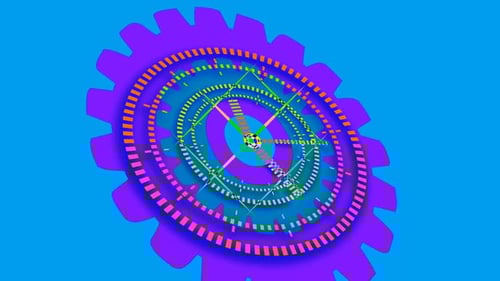 3D analog clock animation