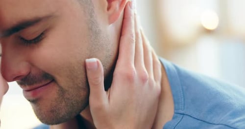 Couple Embrace in Tender Close-Up Moment