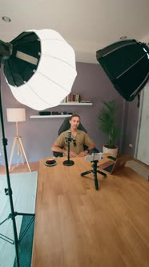Use Quality Microphone and Lighting for Professional Podcast Recordings at Home or Office