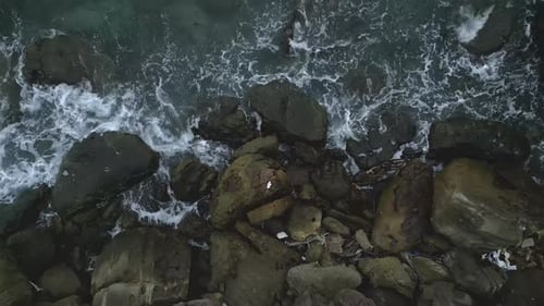 Waves crashing