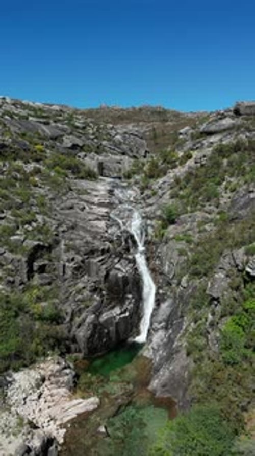 Aerial video of the Panda-Grace National Park, Portugal