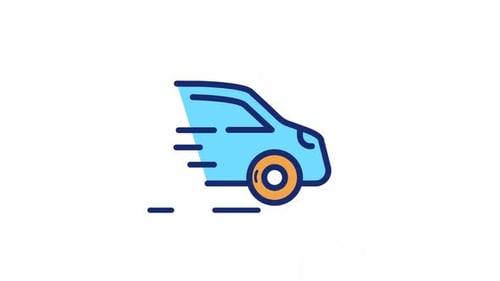 Animated Car Color Icon