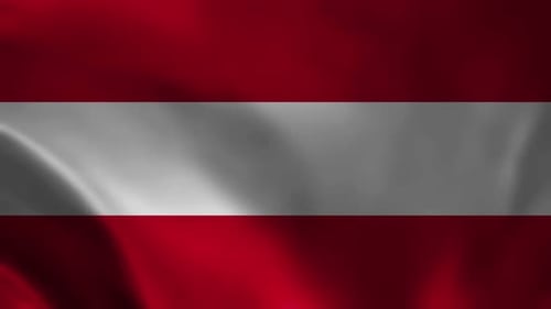 Waving Flag of Austria Seamless Loop Background