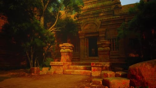 Tempel inmitten des Waldes