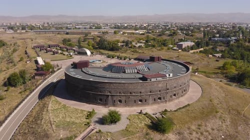 Fortaleza negra em Gyumri, também conhecida como Sev Berd
