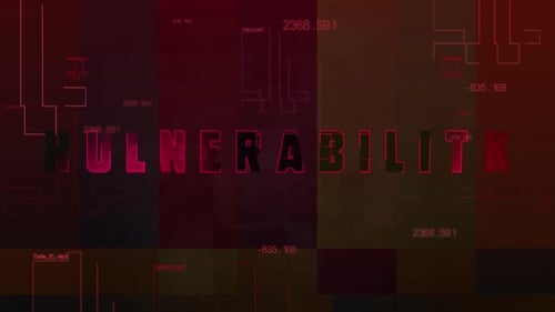 Futuristic Glitch Text Reveal Animation with Digital Data