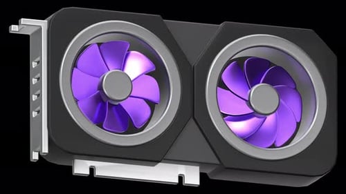 gpu mining 3d Animation, Alpha Channel, Transparent Background