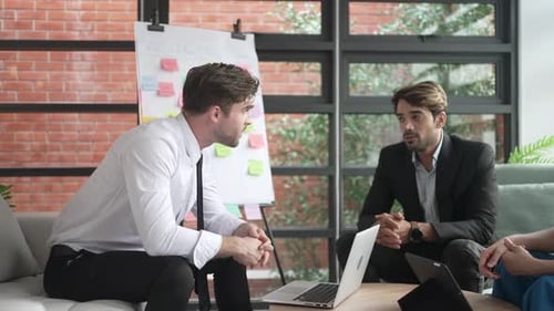 Employees are meeting at office.