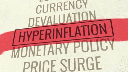 Financial Terms Highlighted by Red Paint Stroke Animation