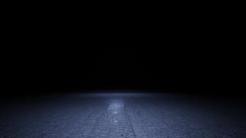 Dark Reflective Floor Light Reveal