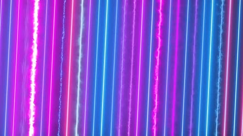 Dynamic Neon Glowing Lines Abstract Technology Background Loop