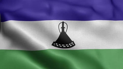 Lesotho Flag Front