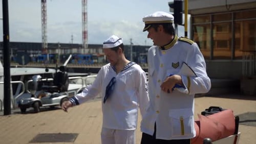 Captain Sailor Walk Entertainment Duo Dynamic Ostend Oostende Sea Ocean