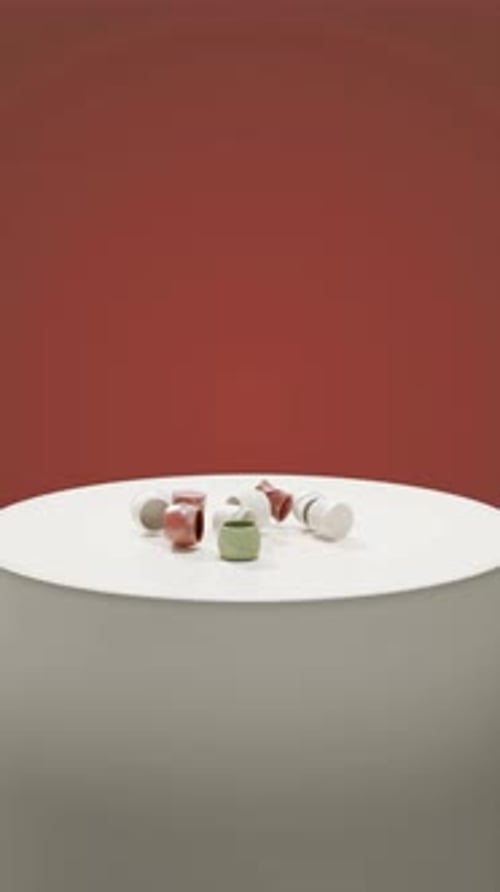 3D Abstract Geometric Shapes Animation