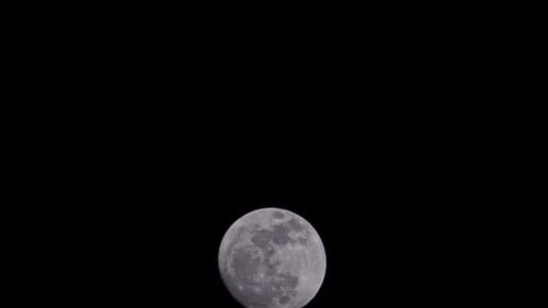 Time Lapse of Full Moon Rising.