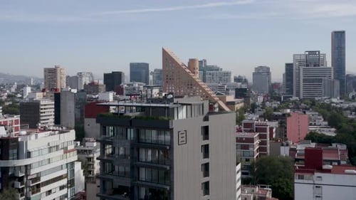 Polanco Mexico City Comercial area aerial shot