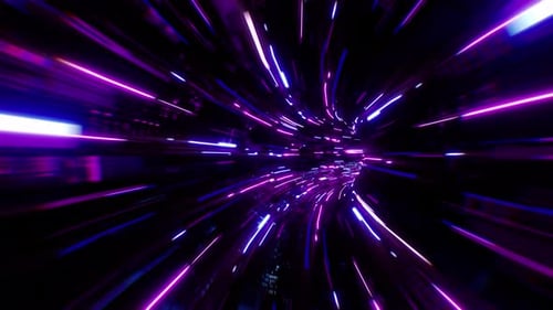 Futuristischer digitaler Neonlicht-Datenfluss