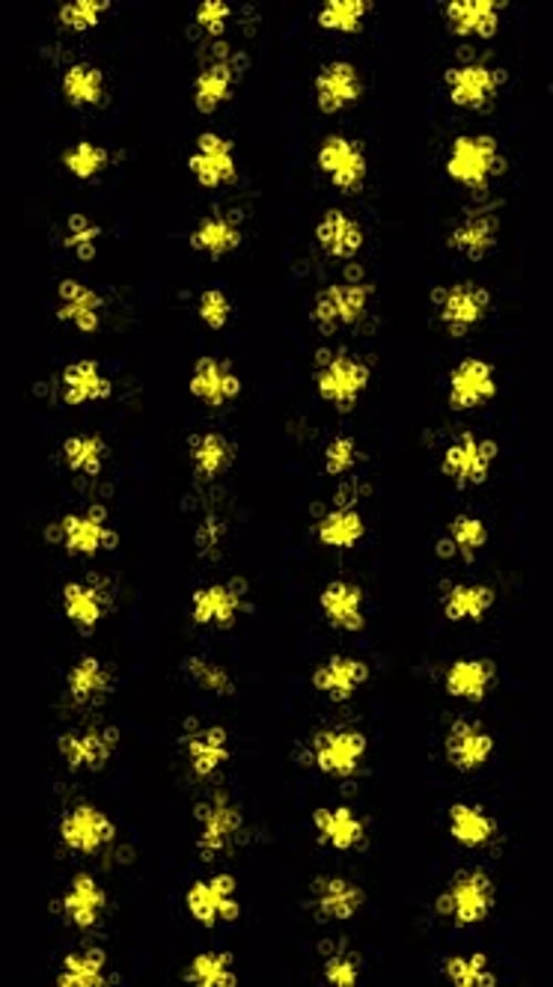 Sparkling Percent Symbols Abstract Falling Columns Background