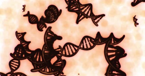 Intricate Micro View of DNA Strands Showcasing Their Elegant Structure