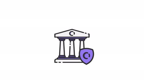Bank Animated Icon Alpha Channel