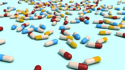 Colorful Medicine Pills Loop