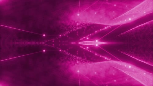 Dynamic Futuristic Pink Particle Flow Abstract Background