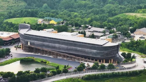 Christian Theme Park Museum in USA Noah's Ark Replica at Ark Encounter Theme Park in Williamstown