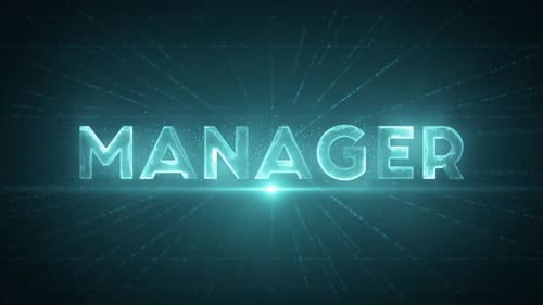 Manager 4 K Digital Data Text