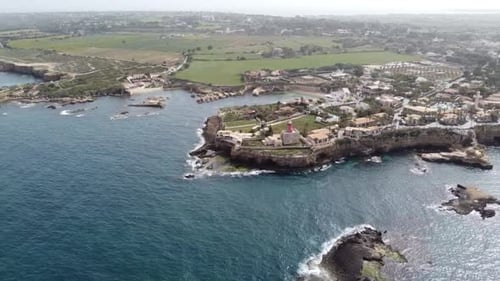 SIRACUSA BEACH SICILY SICILIA ITALY ITALIA BY DRONE