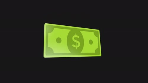 Animated 3D Dollar Bill with Modern Corporate Twist