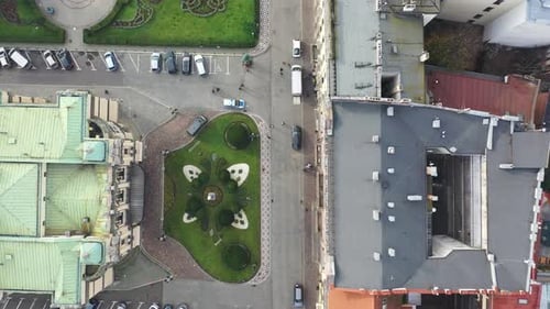 Aerial View of Krakow City, Poland