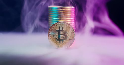 Les pièces Bitcoin Smoke