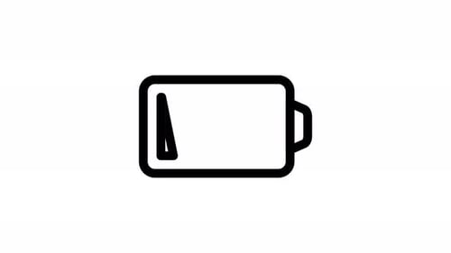 Animated Battery Charging Icon Loop