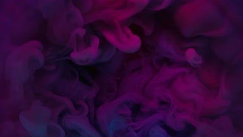 Swirling Blue and Pink Abstract Clouds