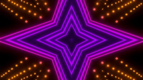 Dynamic neon starburst pattern with vibrant colors for modern design