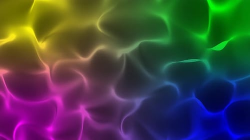 Seamless Fluid Abstract Rainbow Color Flowing Background
