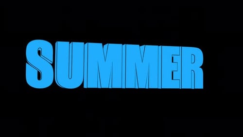 Summer 3D Text Rotating Animation On Alpha Channel 4K