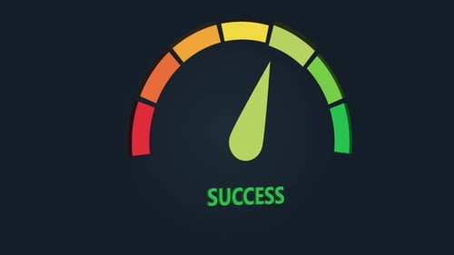 Success Gauge Meter Going Up Animation